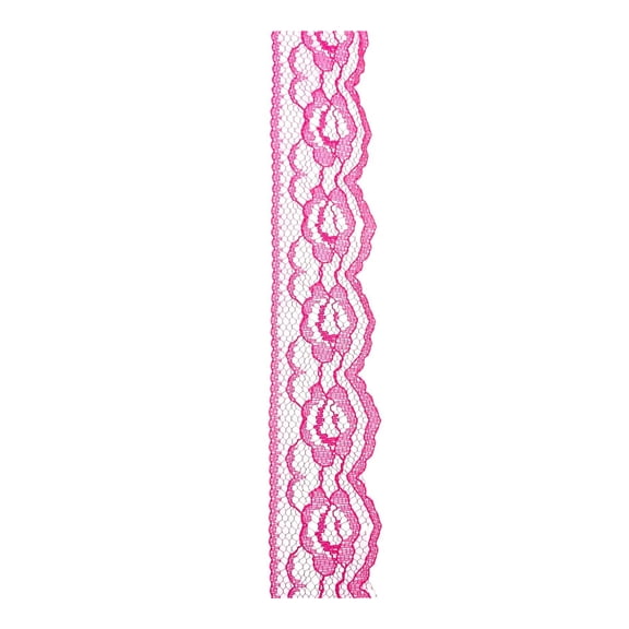 Hello Hobby Trim Lace Pink 1 1/4" Width