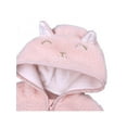 thumbnail image 3 of Ropalia Toddler Baby Girl Warm Ears Hoodie Clothes Infant Jacket Coats Velvet Thick Lamb Outerwear Clothes, 3 of 5