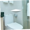 thumbnail image 3 of STRANDCHIC 1Set White PVC Corner Mounting Shelf Wall Shelf Rack for Bathroom Kitchen Use, 3 of 8