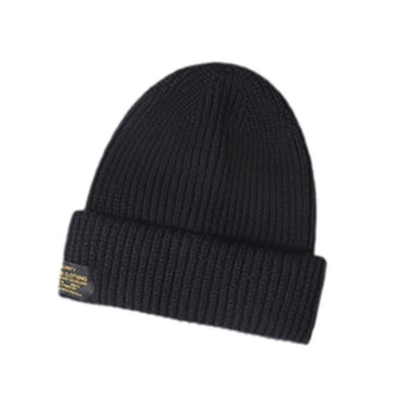 Gorro de invierno grueso y suave 2 en 1 para correr, hacer snowboard, senderismo y ciclismo. Negro