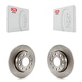 thumbnail image 1 of CMX Rear Disc Brake Rotors Pair for Car 2002-2006 Audi A4 Quattro with 255mm Diameter Rotor K8-100778, 1 of 8