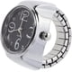 thumbnail image 1 of Esfera de reloj creativo con anillo negro para hombre y dedo elástico para mujer TUNC Sencillez, 1 of 5