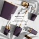 thumbnail image 5 of Set de accesorios de baño Clara Clark Purple, 20 piezas con cortina de ducha, 5 of 8