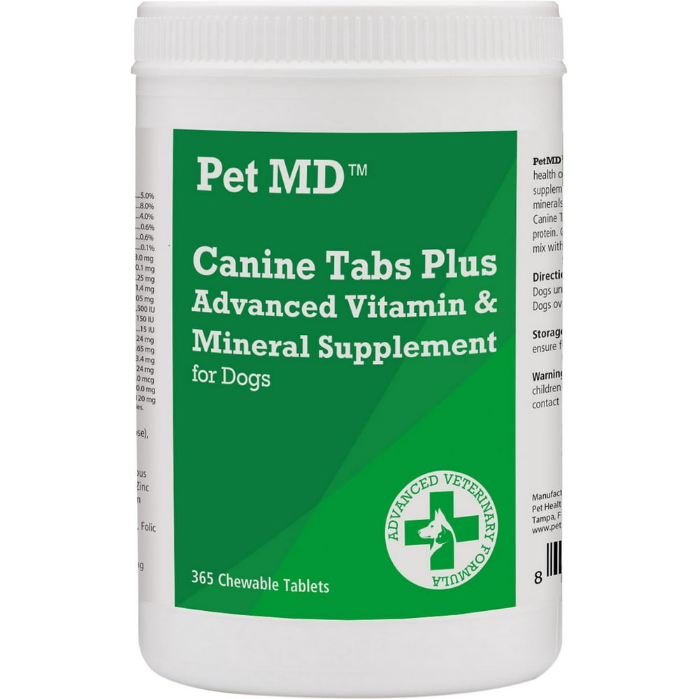 Pet MD Canine Tabs Plus Advanced Vitamin & Mineral Supplement