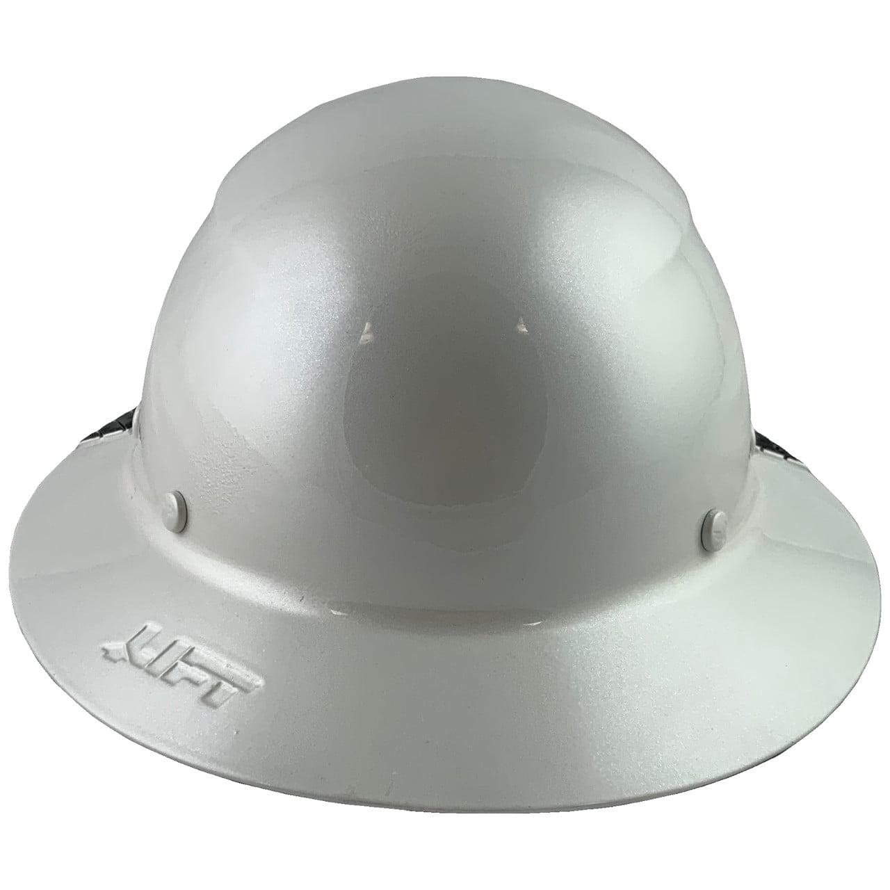 DAX Fiberglass Composite Hard Hat - Full Brim Pearl White