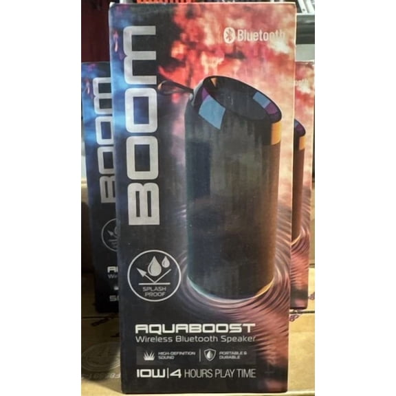 OLIVE- Tzumi Aquaboost Boom Wireless Bluetooth Speaker Splash Proof 4 Hrs New In Box