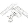 thumbnail image 2 of 2pcs 2 Inches Swivel Slide Bolt Snap Hook Lobster Clasp Purse Making Hardware SC15 (2 Inch, Gunmetal), 2 of 3