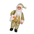 thumbnail image 3 of Figura navideña de Papá Noel de 12 pulgadas, muñeco coleccionable, adorno de regalo. Oro, 3 of 9