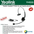thumbnail image 2 of Yealink YHS33 Wideband Headset for Yealink IP Phones, plug and play, 2 of 2