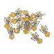 thumbnail image 1 of Paquete De 12 Del ángel Colgantes De Cristal Facetado Alas De Plata Tibetanas Collar En Forma Pendiente Artesanía - marrón claro Baoblaze Colgante de piedras preciosas encantos de DIY, 1 of 8