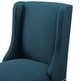 thumbnail image 7 of Bar Stool Chair Barstool, Set of 2, Fabric, Wood, Navy Blue, Modern Contemporary Urban Design, Bar Pub Cafe Bistro Hotel Restaurant Hospitality, 7 of 7