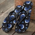 thumbnail image 3 of Chririnla Women's Dolphin Floral Flip Flops Lightweight Soft Footbed Beach Thong Sandals with Arch Support Quick Dry Non-Slip Bathroom Shower Shoes, 3 of 7