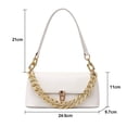 thumbnail image 2 of Bolso de mano con un solo hombro y axila de nicho de moda adecuado para desplazamientos diariosblanco, 2 of 5