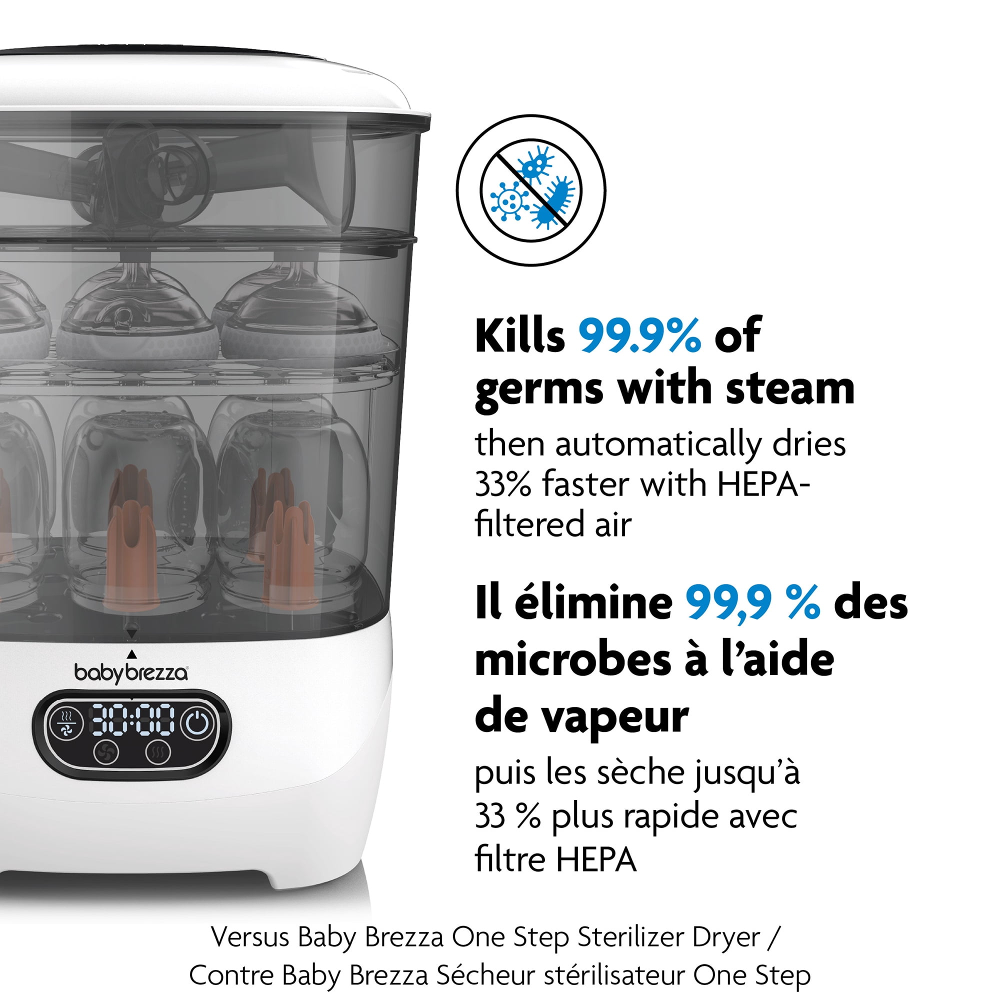 Baby Brezza One Step Baby Bottle Sterilizer and Dryer Advanced 
