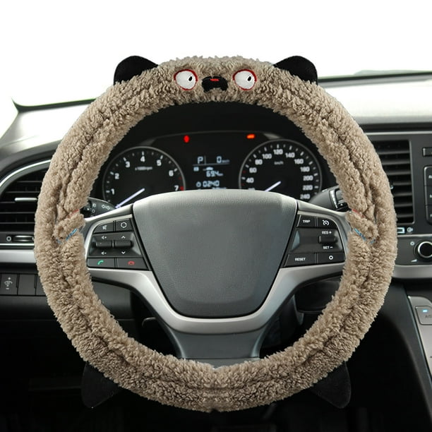 Funda de volante para dormitorio, funda de invierno para volante de coche, funda de volante de imitación de visón, regalo para hombre, almohada, regalo para mujer, cojines decorativos.