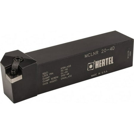 

Hertel Right Hand Negative Rake Indexable Turning Toolholder 5° Lead Angle 6 OAL 1-1/4 x 1-1/4 Shank Uses CN..43. Inserts MCLN Toolholder Series Multi-Option
