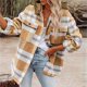 thumbnail image 1 of Puntoco Chaqueta De Mujer Top Informal De Invierno para Mujer Camisa Estampada A Cuadros Sueltas Abrigo/Chaqueta Informal con Capucha De Manga Larga De Lana Liquidación Navideña Puntoco Puntoco-27, 1 of 5
