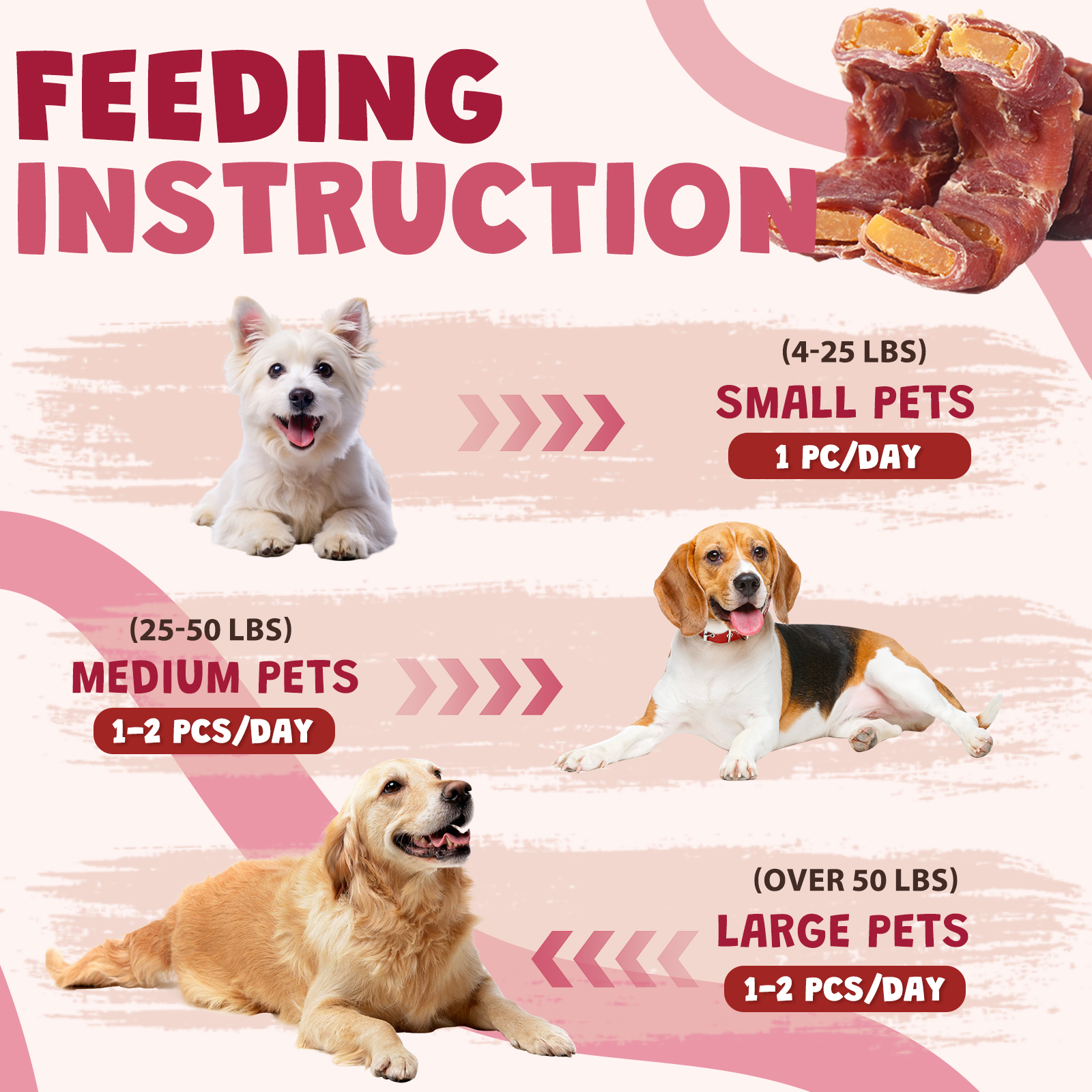 (2 pack) ASMPET Sweet Potato Dog Treat,  Duck Wrapped Donut Snack Chews for Small Medium Large Dogs, 10.6oz