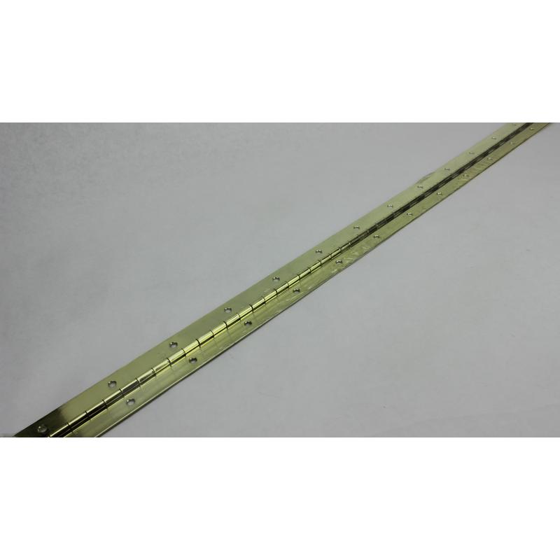 11/2"X 30" Bright Brass Continuous Piano Hinge Ace Piano Hinges