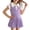 Purple, variant on HAOTAGS Girls Polo Dresses Size 10-12,Sleeveless Notched Collar Solid Color Summer Dress for Toddler to Teen Purple