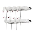 thumbnail image 2 of simhoa 8 Pieces Goose Silhouette Decoys Vivid Lightweight Decorative Sturdy Easy to Carry Weather Resistant Artificial with Stakes White, 2 of 9