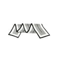 thumbnail image 5 of INSPIRE CHIC Women Striped Contrast Color Scarf, Satin Skinny Long Hair Ribbon Handbag Handle Wrap Neck Tie Scarves Neckerchief 43.3x5.1"(LxW) White, 5 of 6