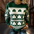 thumbnail image 2 of Womens Sweatshirt Irish Saint Long Sleeve Crewneck Oversized Pullover Oversized Sweatshirt for Women, 2 of 5