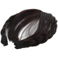 thumbnail image 4 of Fashion Synthetic Wigs Headband Front Hair Bangs Fringe Hair Extensions for Women Girls(Dark Brown), 4 of 4