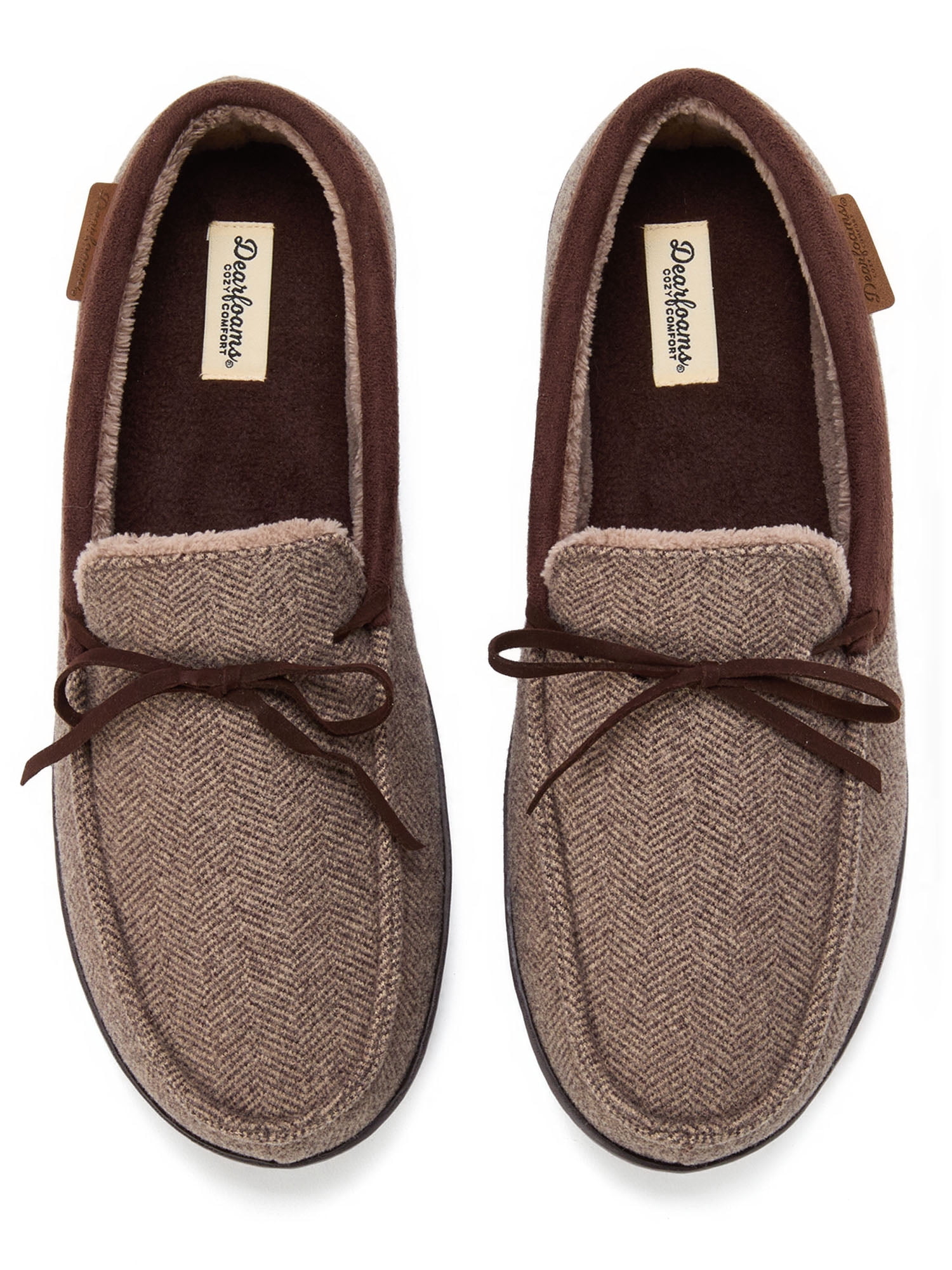 Dearfoams Cozy Comfort Men's Moccasin Slippers
