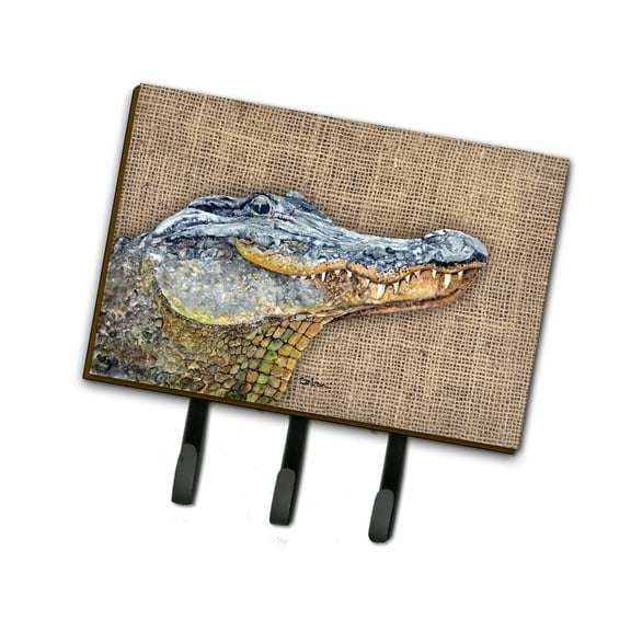 Carolines Treasures 8733TH68 Alligator Leash or Key Holder Triple Hook multicolor