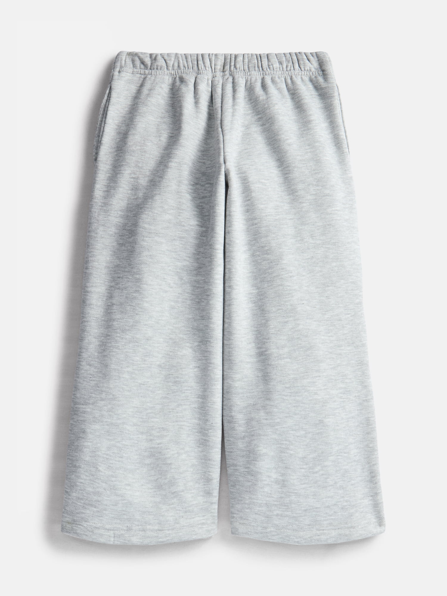 Wonder Nation Girls Wide Leg Sweatpants with Crochet Trim, Sizes 4-18 & Plus