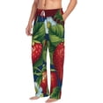 thumbnail image 2 of Xecao Strawberry2 Men's Straight Lounge Pajama Pants: The Ultimate in Comfortable Sleepwear, 2 of 9