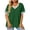 Green, variant on CQONEPT Womens T Shirts Loose Fit Short Sleeve Tees Crew Neck Color Block Summer Tops Fashion Loose Fit louses Top Red XL