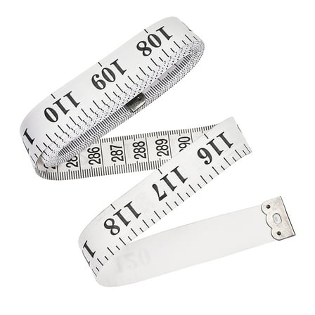 Uxcell Cloth Tape Measure for Body 120 inch Metric Inch Measuring Tape Soft Dual Sided for Tailor Sewing White