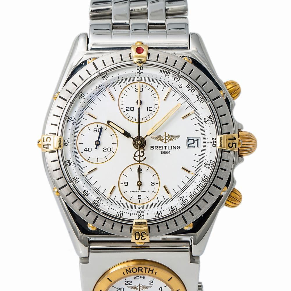 Pre-Owned Breitling Chronomat 81950 Steel Watch (Certified Authentic \u0026  Warranty) - Walmart.com