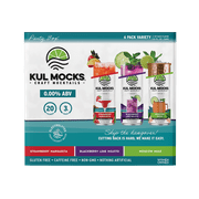 KUL MOCKS® Non-Alcoholic Cocktail Mixers, Variety Party Box, 0.00% ABV, Alcohol-Free Cocktail Mixer, Award Winning, 6 pack