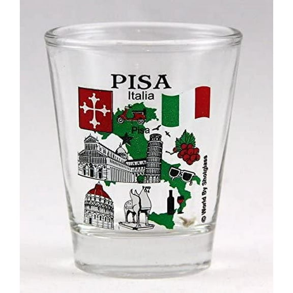 Pisa Italy Great Italian Cities Collection Shot Glass