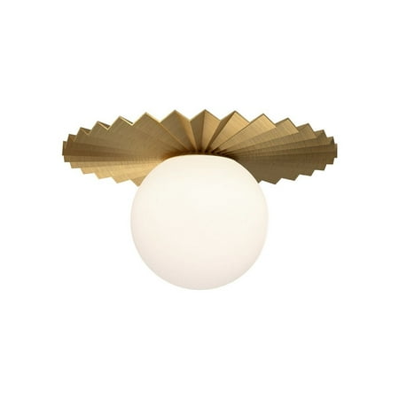 

FM501212BGOP-Alora Lighting-Plume - 1 Light Flush Mount-6.63 Inches Tall and 11.88 Inches Wide-Brushed Gold Finish
