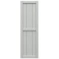 thumbnail image 5 of Ekena Millwork 16 1/8"W x 85"H True Fit PVC, Three Board Framed Board-n-Batten Shutters, Hailstorm Gray (Per Pair - Hardware Not Included), 5 of 8