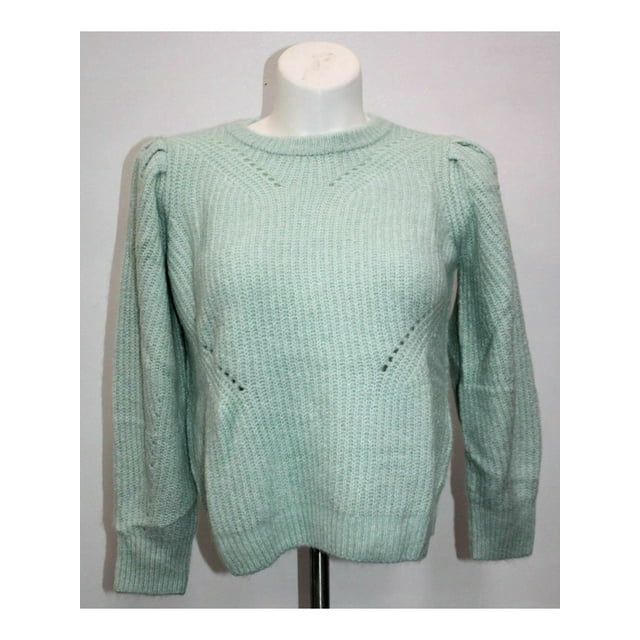 INC Chandail Vert à Manches Longues pour Femmes à Col Bijou Taille : m