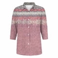 thumbnail image 4 of Endives Womens Button Down Shirt Long Sleeve Print Long Sleeve Shirts Ladies Blouses Womens Top Spring Outfit, 4 of 5