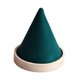 thumbnail image 3 of Expositor de pulseras y relojes con forma de cono, soporte para coleteros, base de madera para joyería. Verde, 3 of 8