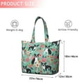 thumbnail image 4 of Boston Terrier Floral Flowers Travel Tote Bags for Women Carry On,Large Weekender Bags for Women Travel,Multi Functional Duffle Bag for Work,Shopping,Sports, 4 of 5