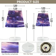 BZSMCE Table Lamp Creative Starry Elegance Pattern Simple Pattern Night Light