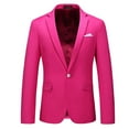 thumbnail image 4 of Jackets for Men, Casual Solid Lapel Long Sleeved Button Business Wedding Suit Jacket with Pockets, Men's Jacket, 4 of 4