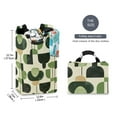 thumbnail image 2 of Yayeee Freestanding Laundry Hamper with Handle Collapsible Large Storage Basket for Clothes, Green Circle, 2 of 7