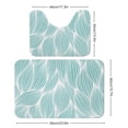 thumbnail image 2 of Bathroom Rugs Set 2 Pieces, Tropical Leaves Bathroom Set - Quick Drying Bath Mat And U-Shaped Toilet Rug, Water Absorbent Bath Carpet For Bedroom Floor Living Room, Machine Washable, 2 of 6