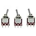 thumbnail image 3 of SALECOM 3X DPDT 6 Pin 2 Position ON ON Guitar Mini Toggle Switch Car/Boat Switches, 3 of 4