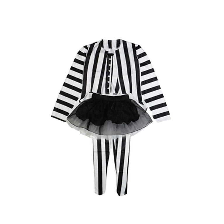 ZUITEH Beetlejuice Halloween Costume Women's Beetlejuice Costume