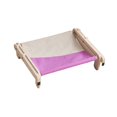 thumbnail image 2 of Percha de ventana para gatos, hamaca duradera para gatos, estante para gatos, marco de madera desmontable gris violeta Yuyangstore Percha para ventana de gato, 2 of 8